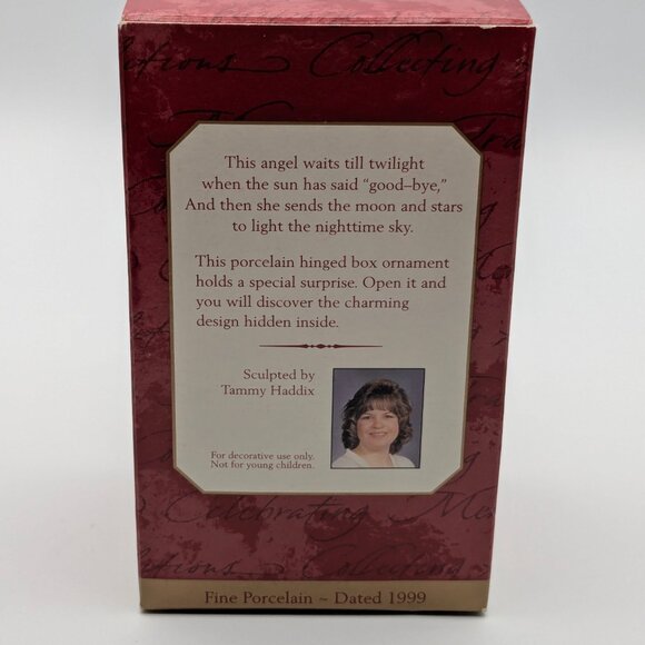 Hallmark Keepsake Little Cloud Keeper 1999, Fine Porcelain Hinged Box Ornament - Picture 9 of 11